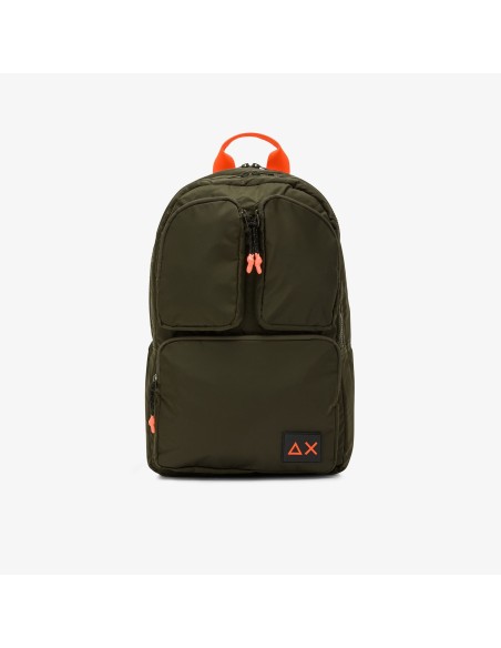 Tirenna Uomo Abbigliamento: Sun68 Zaino in nylon militare scuro