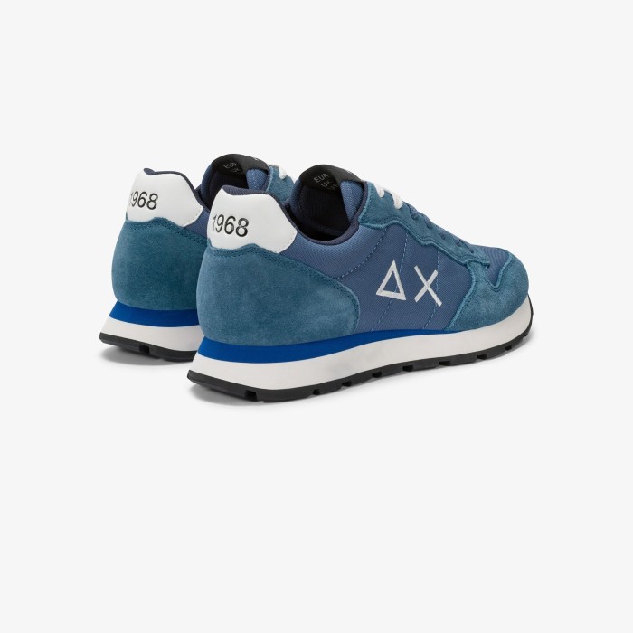 Tirenna Uomo Abbigliamento: Sun68 sneaker Tom in nylon avio scuro