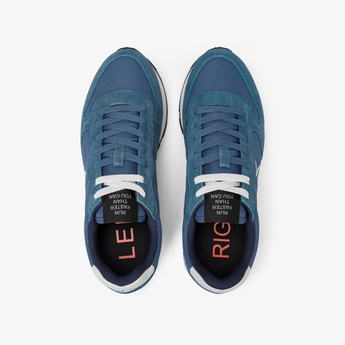 Tirenna Uomo Abbigliamento: Sun68 sneaker Tom in nylon avio scuro