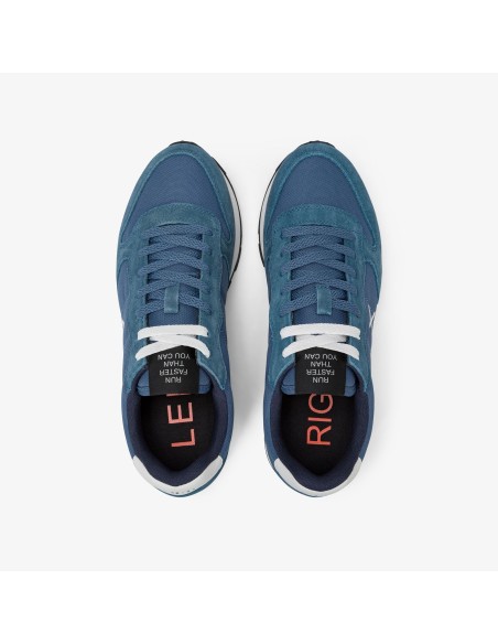 Tirenna Uomo Abbigliamento: Sun68 sneaker Tom in nylon avio scuro