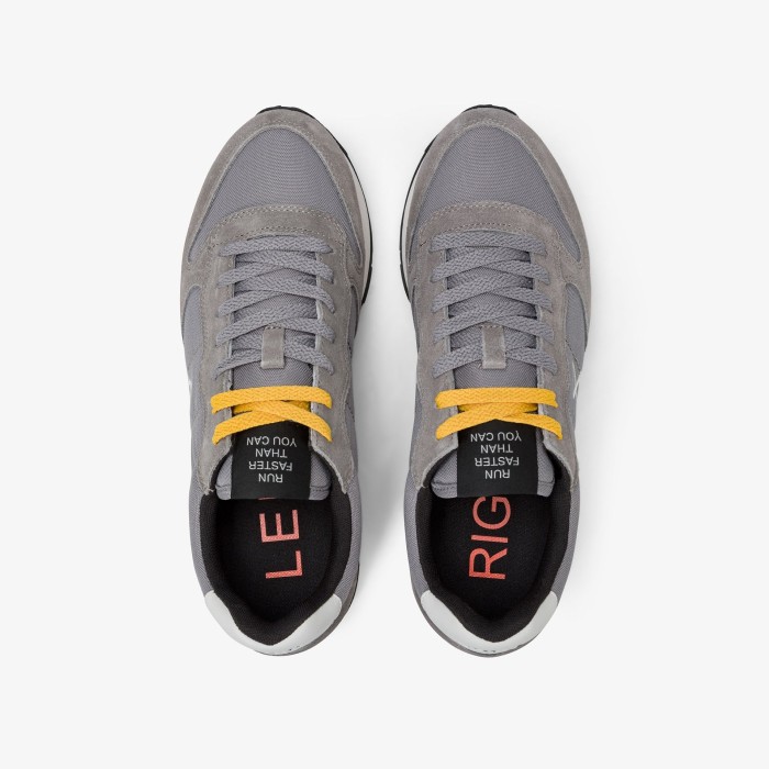 Tirenna Uomo Abbigliamento: Sun68 sneaker Tom in nylon grigio medio