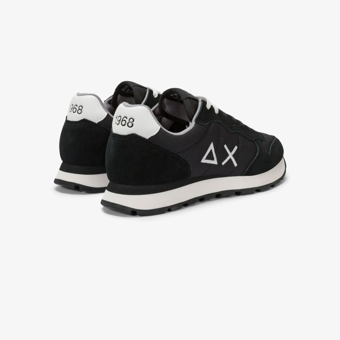 Tirenna Uomo Abbigliamento: Sun68 sneaker Tom in nylon nero grigio