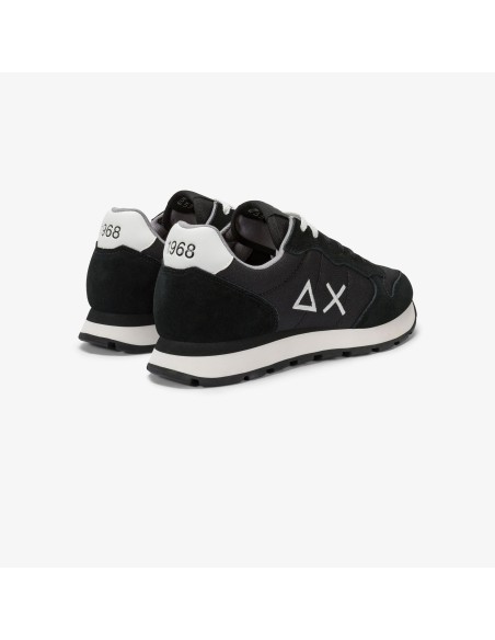 Tirenna Uomo Abbigliamento: Sun68 sneaker Tom in nylon nero grigio