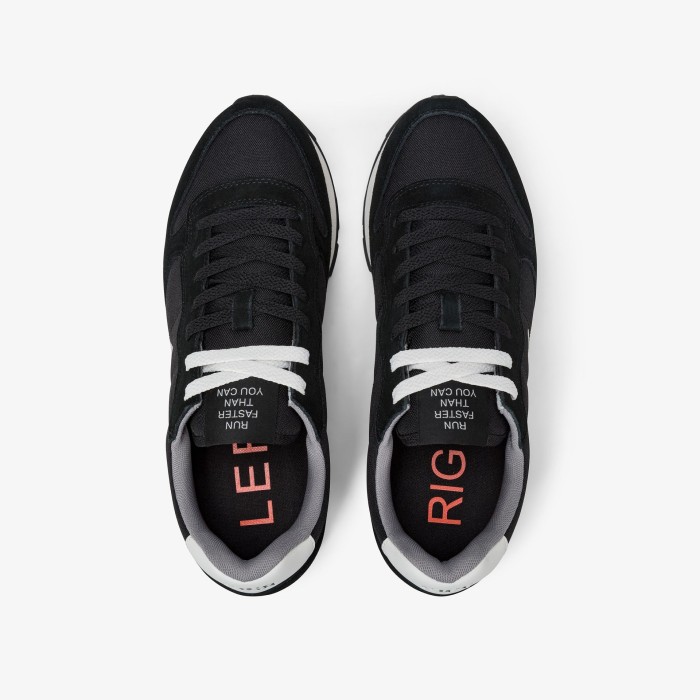 Tirenna Uomo Abbigliamento: Sun68 sneaker Tom in nylon nero grigio