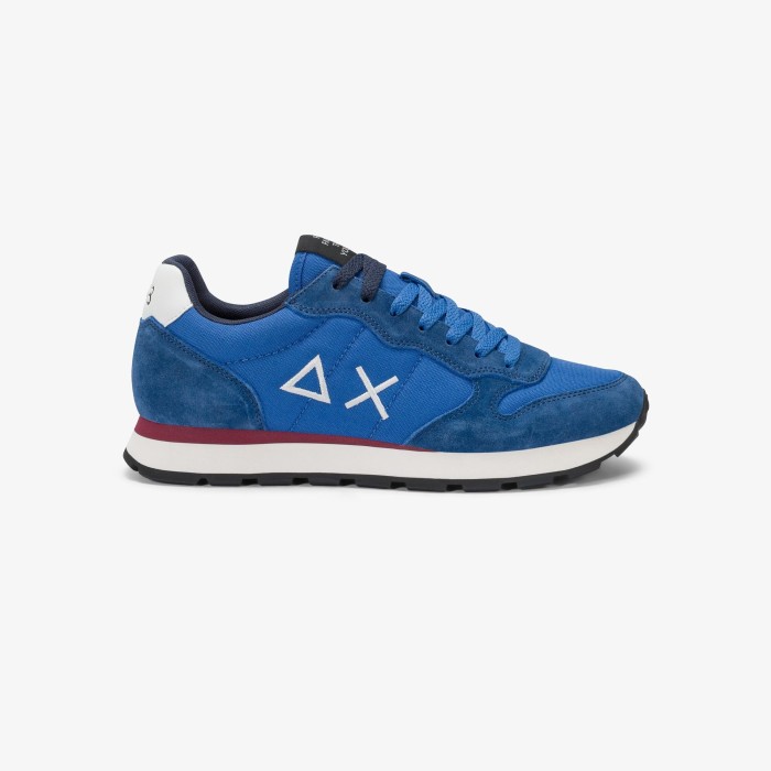 Tirenna Uomo Abbigliamento: Sun68 sneaker Tom in nylon e suede royal