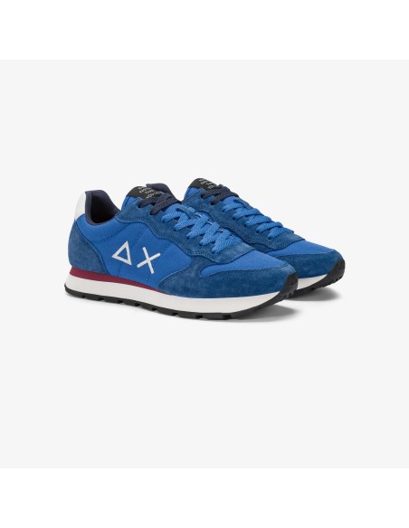 Tirenna Uomo Abbigliamento: Sun68 sneaker Tom in nylon e suede royal