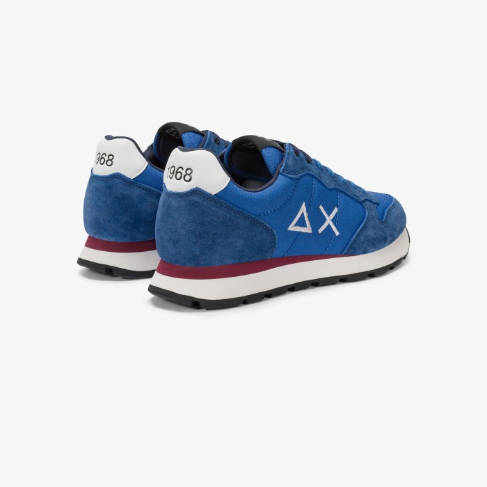 Tirenna Uomo Abbigliamento: Sun68 sneaker Tom in nylon e suede royal