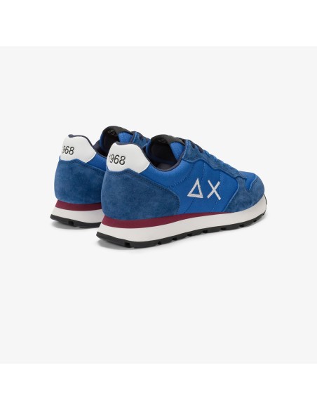 Tirenna Uomo Abbigliamento: Sun68 sneaker Tom in nylon e suede royal