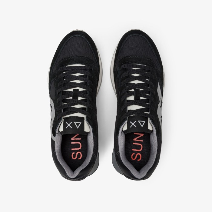 Tirenna Uomo Abbigliamento: Sun68 sneaker Jaki Solid in nylon nero