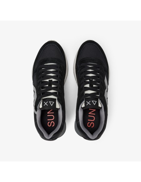 Tirenna Uomo Abbigliamento: Sun68 sneaker Jaki Solid in nylon nero