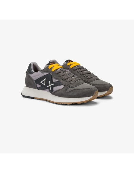 Tirenna Uomo Abbigliamento: Sun68 sneaker Jaki Bicolor nylon grigio
