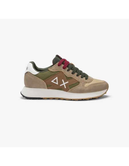 Tirenna Uomo Abbigliamento: Sun68 sneaker Jaki Bicolor nylon beige