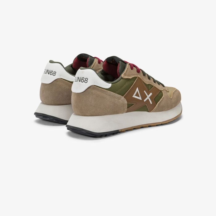 Tirenna Uomo Abbigliamento: Sun68 sneaker Jaki Bicolor nylon beige