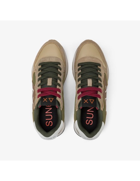 Tirenna Uomo Abbigliamento: Sun68 sneaker Jaki Bicolor nylon beige