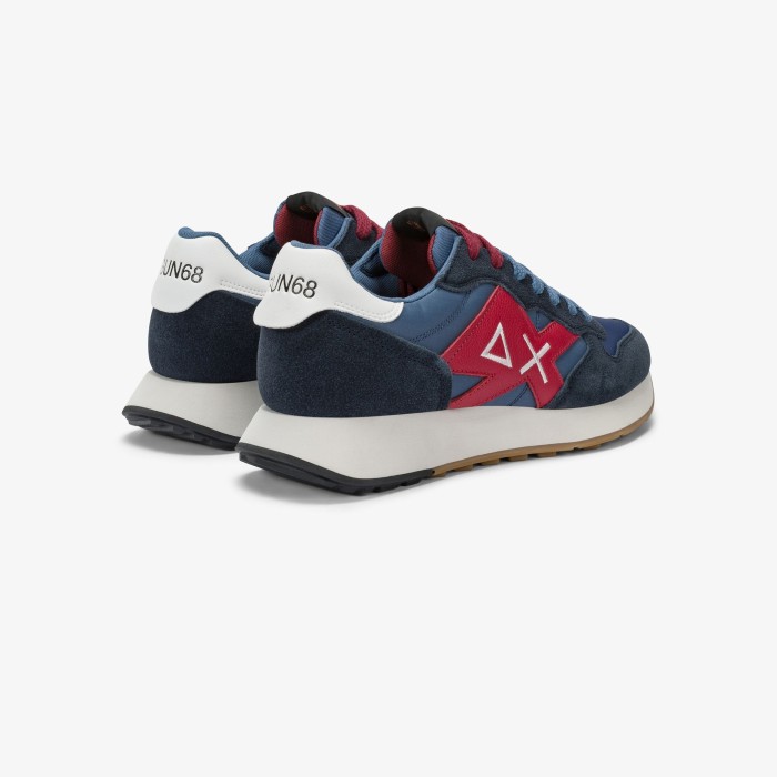 Tirenna Uomo Abbigliamento: Sun68 Sneaker Jaki Bicolor nylon navy blue