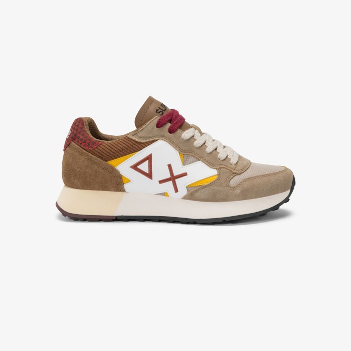 Tirenna Uomo Abbigliamento: Sun68 sneaker Jaki Winter beige scuro