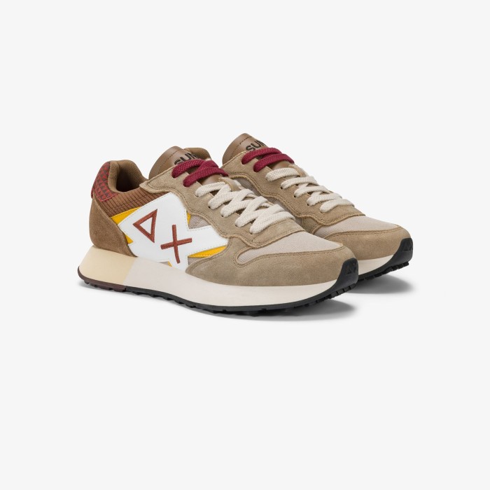 Tirenna Uomo Abbigliamento: Sun68 sneaker Jaki Winter beige scuro