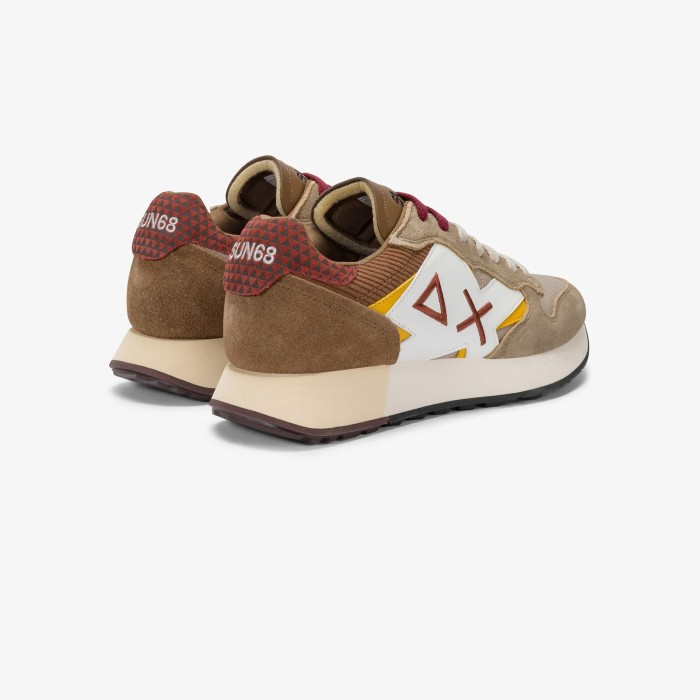 Tirenna Uomo Abbigliamento: Sun68 sneaker Jaki Winter beige scuro