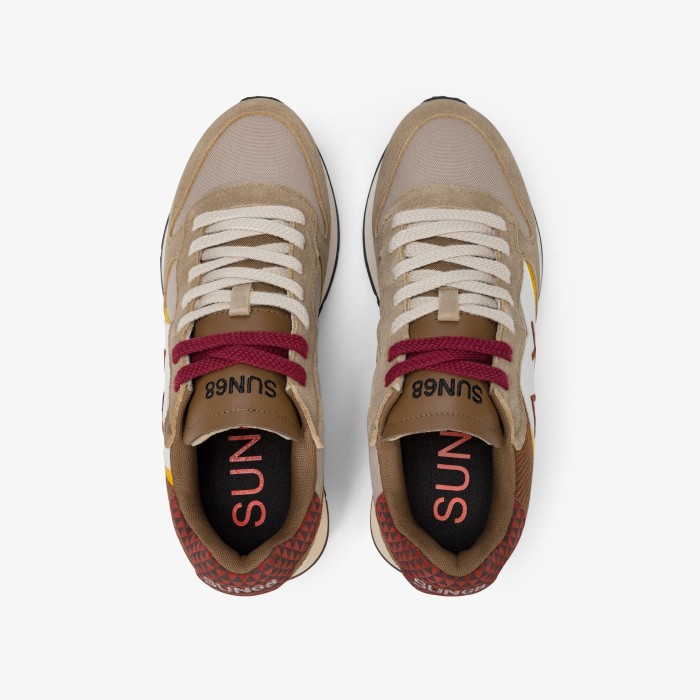 Tirenna Uomo Abbigliamento: Sun68 sneaker Jaki Winter beige scuro