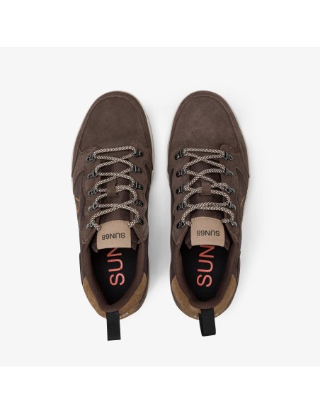 Tirenna Uomo Abbigliamento: Sun68 sneaker Genius Solid nylon marrone