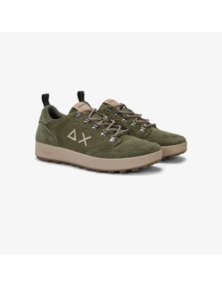 Tirenna Uomo Abbigliamento: Sun68 sneaker Genius Solid nylon militare