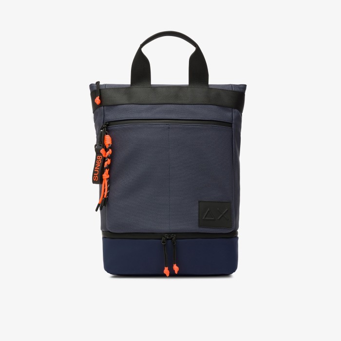 Tirenna Uomo Abbigliamento: Sun68 zaino porta laptop in PU navy blue
