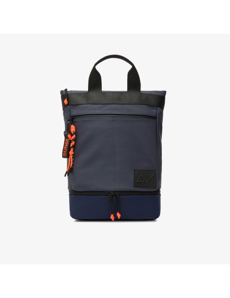 Tirenna Uomo Abbigliamento: Sun68 zaino porta laptop in PU navy blue