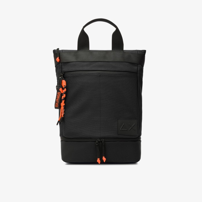 Tirenna Uomo Abbigliamento: Sun68 zaino porta laptop in PU nero