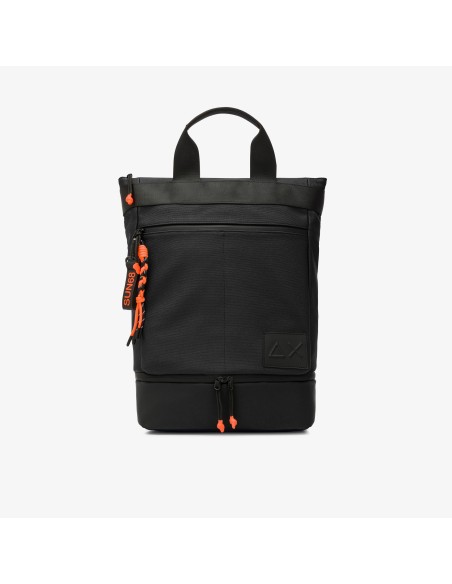 Tirenna Uomo Abbigliamento: Sun68 zaino porta laptop in PU nero