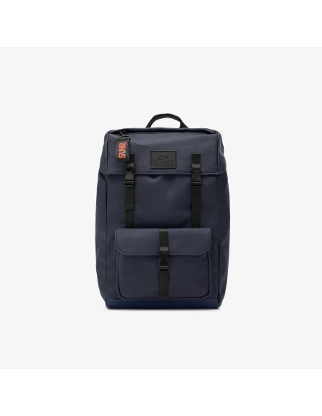 Tirenna Uomo Abbigliamento: Sun68 zaino Everyday in PU navy blue