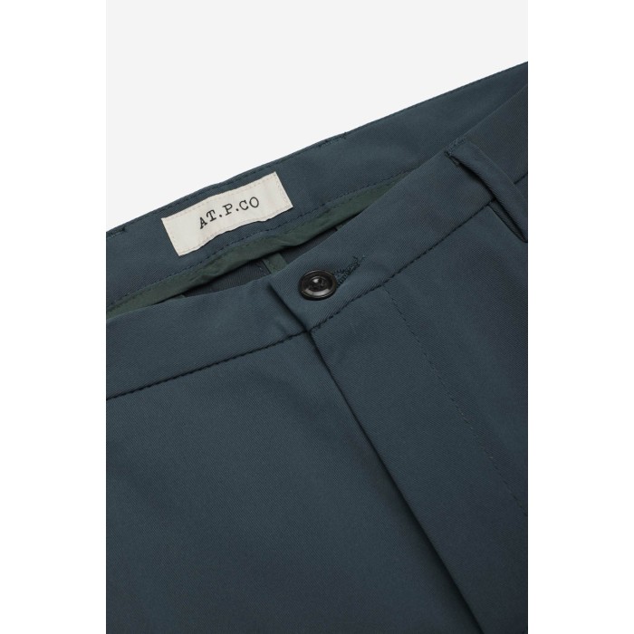 Tirenna Uomo Abbigliamento:At.p.co pantalone Sasa chino slim fit verde 2