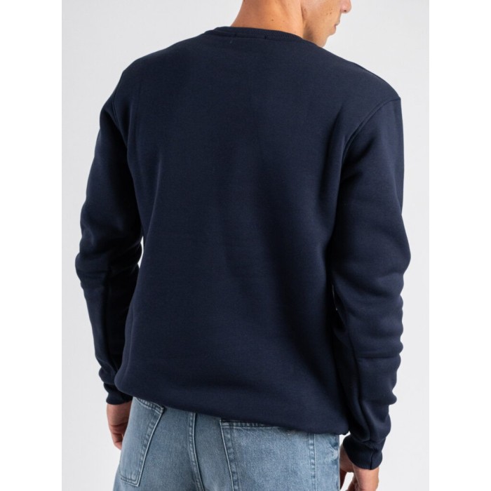 Tirenna Uomo Abbigliamento: Superculture felpa girocollo blu