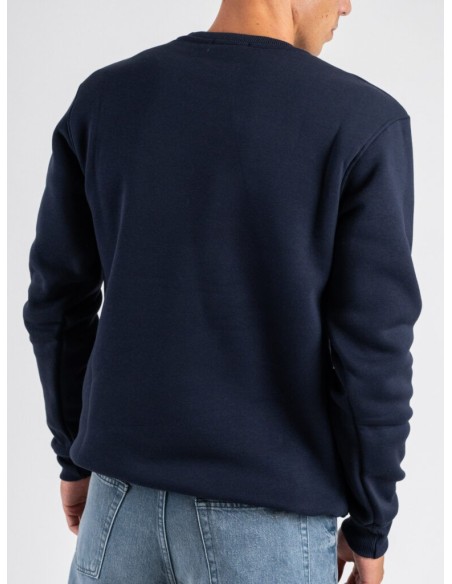 Tirenna Uomo Abbigliamento: Superculture felpa girocollo blu