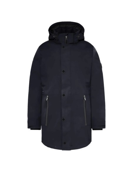 Tirenna Uomo Abbigliamento: Markup Long Parka c/capp. blu 3 layers