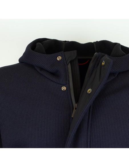 Tirenna Uomo Abbigliamento: Markup giaccone c/capp. blu