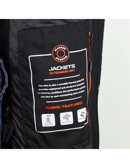 Tirenna Uomo Abbigliamento: Markup giaccone c/capp. blu