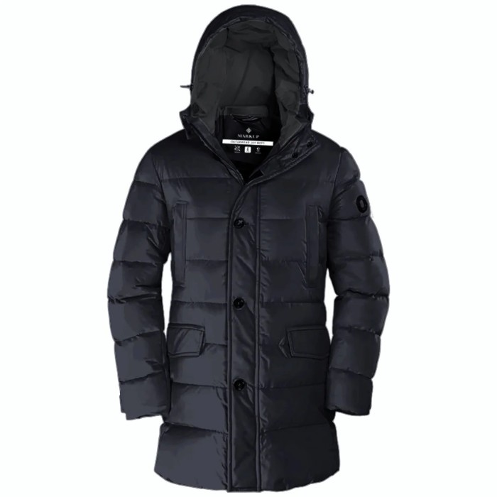 Tirenna Uomo Abbigliamento: Markup giaccone c/capp. blu