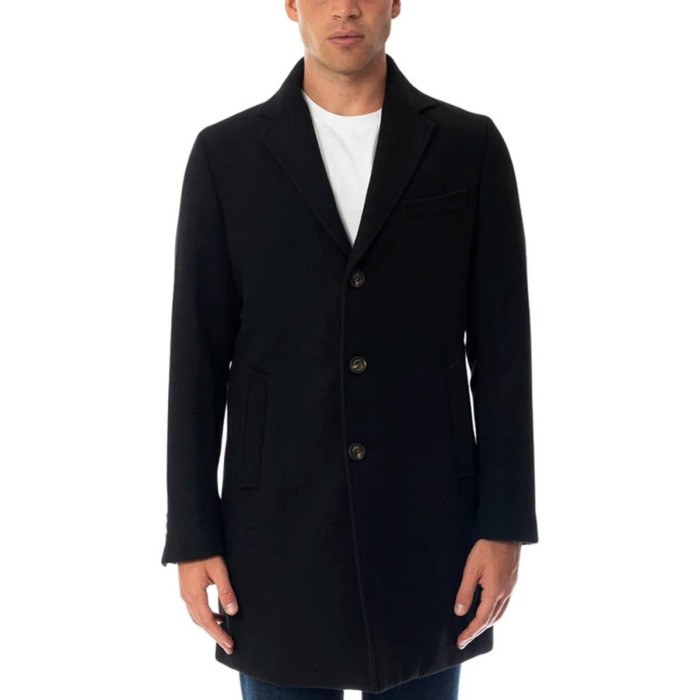 Tirenna Uomo Abbigliamento: Markup cappotto nero