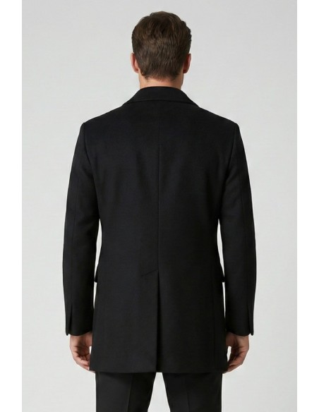 Tirenna Uomo Abbigliamento: Markup cappotto c/pettorina nero