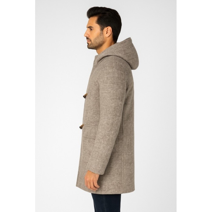 Tirenna Uomo Abbigliamento: Markup montgomery c/capp. quadri beige