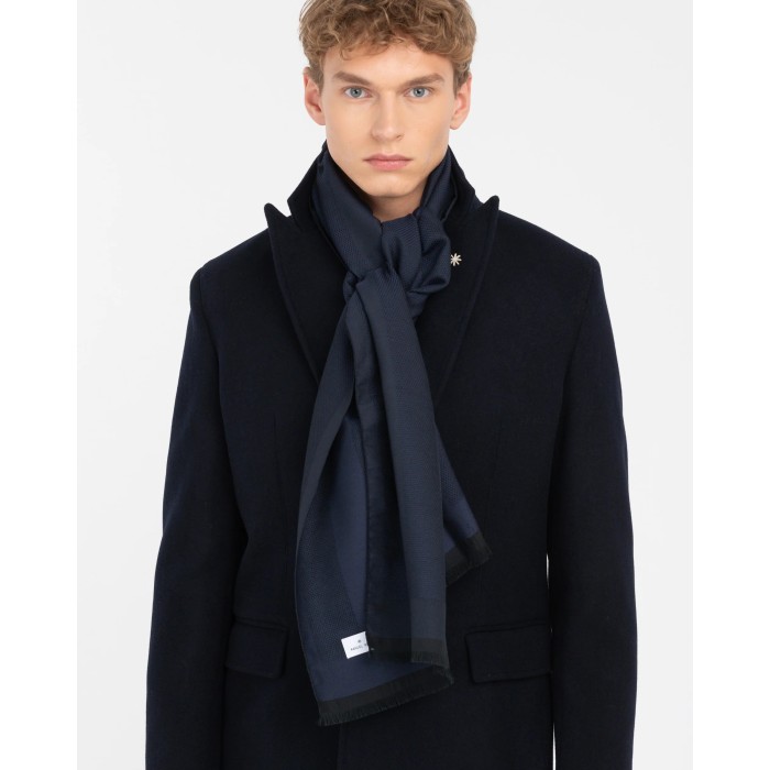 Tirenna Uomo Abbigliamento: Manuel ritz sciarpa blu S7107