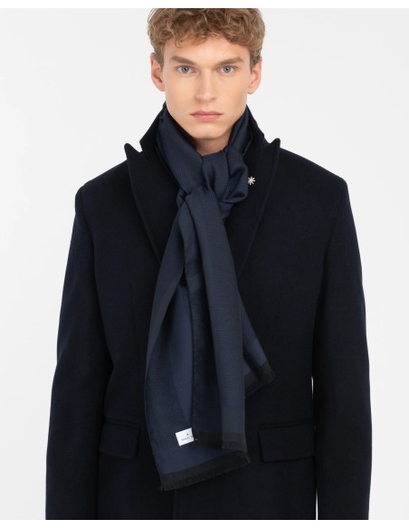 Tirenna Uomo Abbigliamento: Manuel ritz sciarpa blu S7107