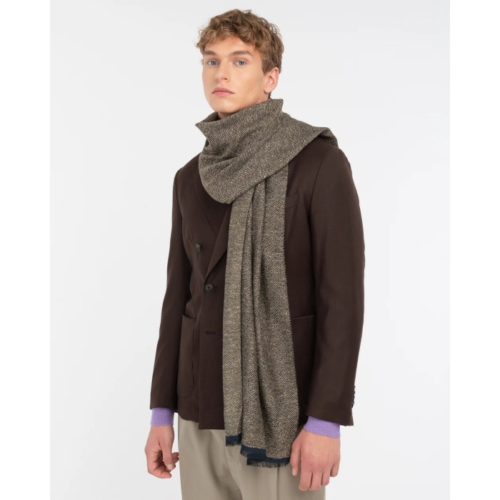 Tirenna Uomo Abbigliamento: Manuel ritz sciarpa marrone S7107