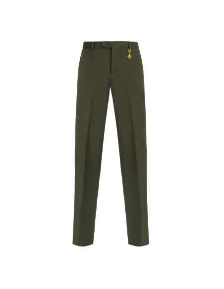Tirenna: Manuel ritz pantalone jersey punto milano verde P1858MC
