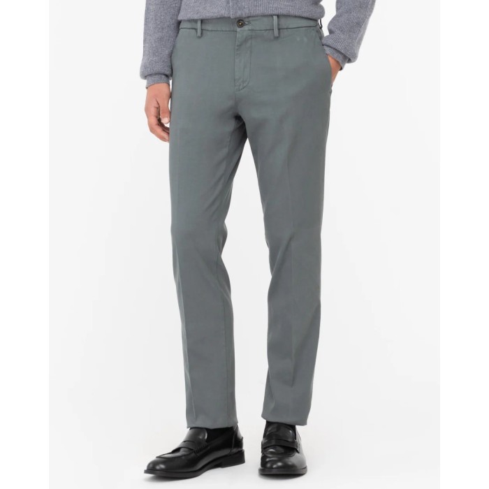 Tirenna: Manuel ritz pantalone skinny armatura stretch grigio P1408TC