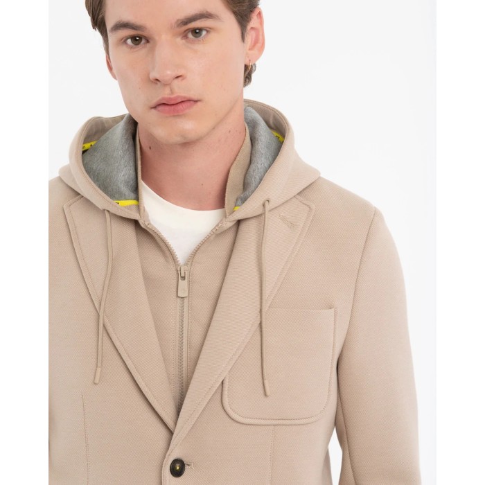 Tirenna: Manuel ritz giacca cappuccio jersey G2448C