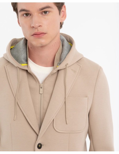 Tirenna: Manuel ritz giacca cappuccio jersey G2448C