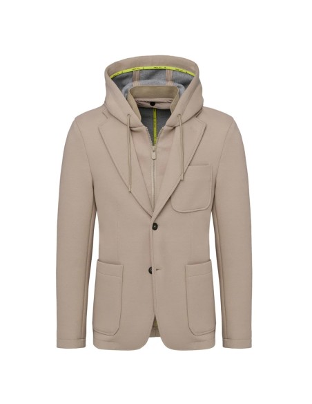 Tirenna: Manuel ritz giacca cappuccio jersey G2448C