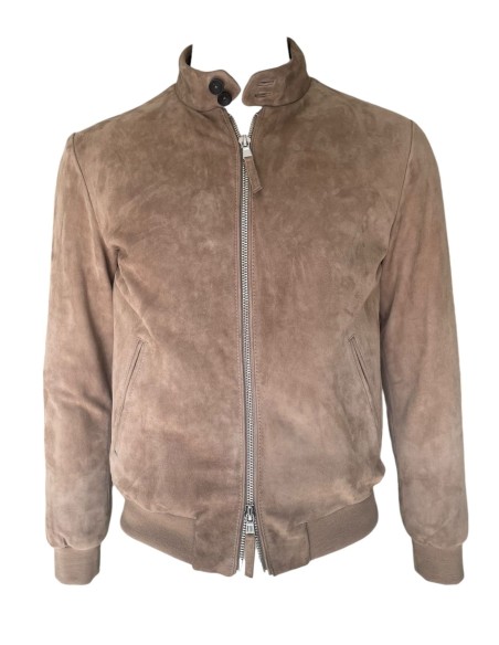 The jack - ELVIS - giubbino pelle scamosciata beige
