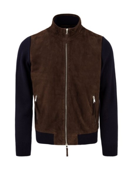 The jack - THAMES - giubbino scamos-maglia marrone